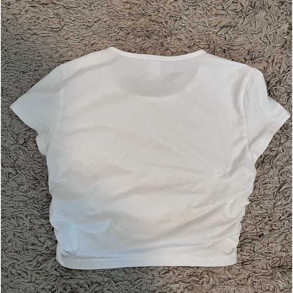 Aritzia TNA | white ribbed crop top - Picture 3 of 3